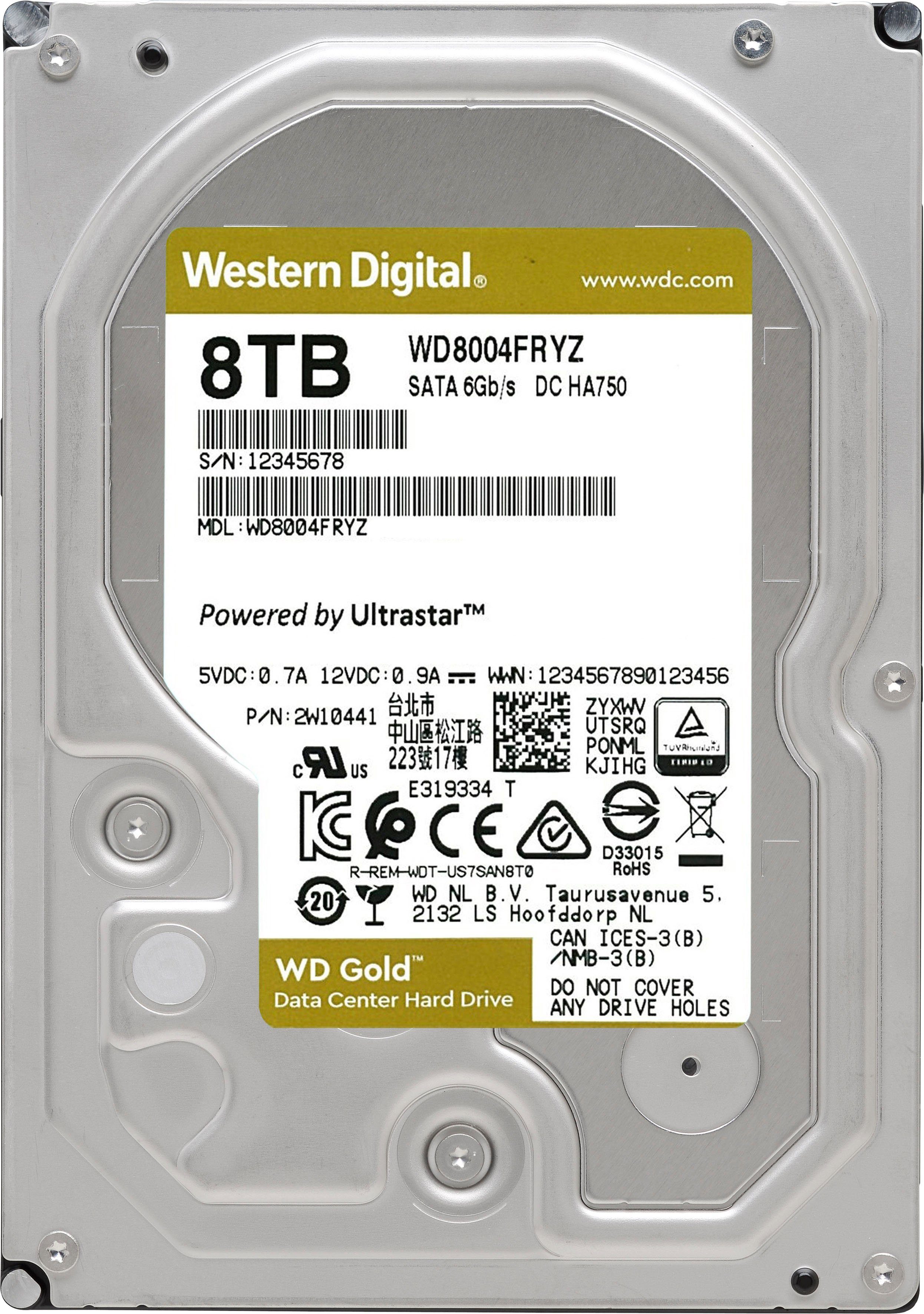 Western Digital WD Gold HDD-Festplatte (8 TB) 3,5