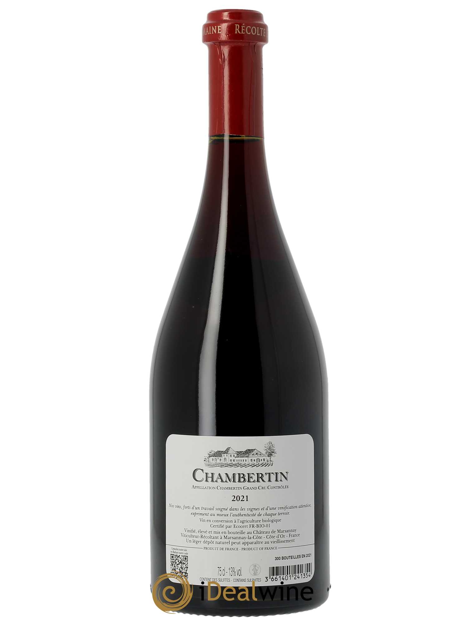 Chambertin Grand Cru Château de Marsannay  2021 - Lot de 1 Bouteille