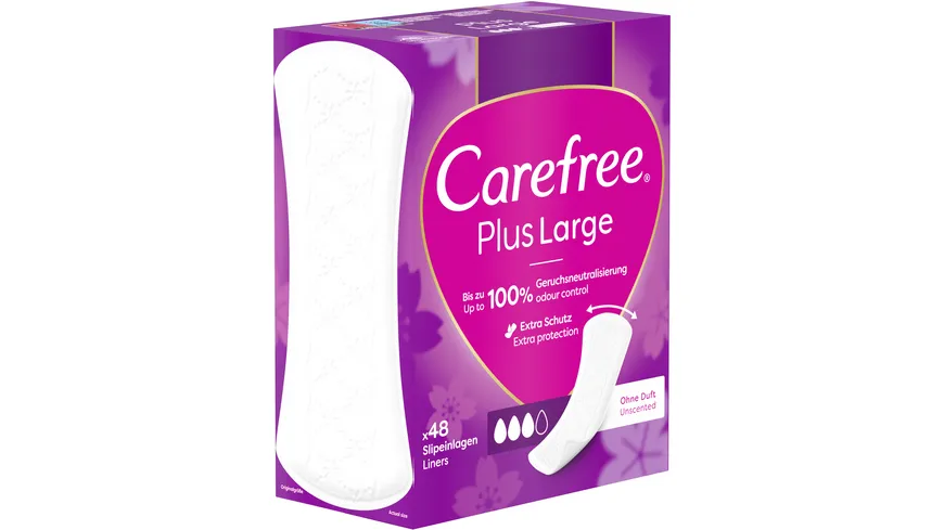 Carefree Plus Large Slipeinlagen leichter Duft