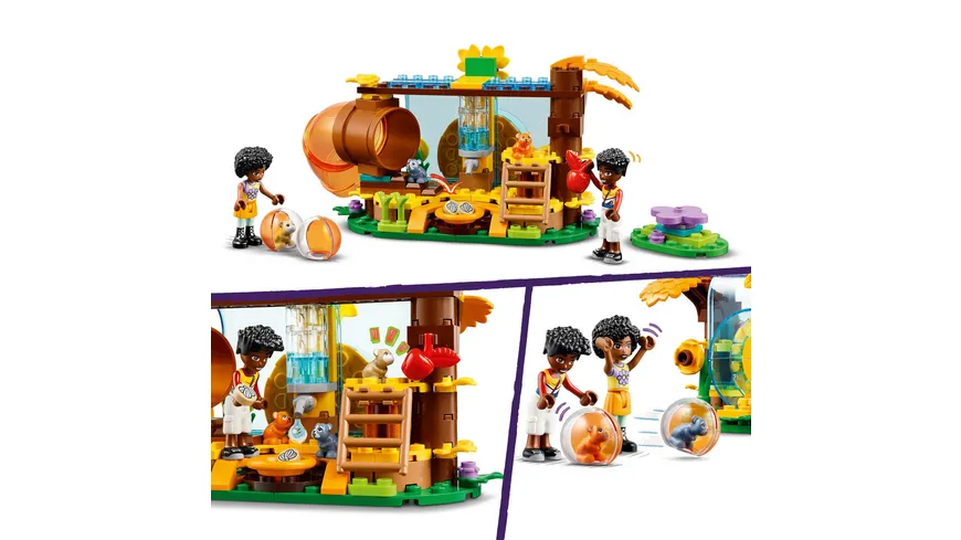 LEGO Friends 42601 Hamster-Spielplatz Set mit Spielzeug-Tieren für Kinder