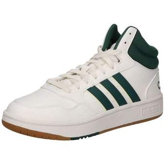 adidas Hoops 3.0 Mid Sneaker in weiß