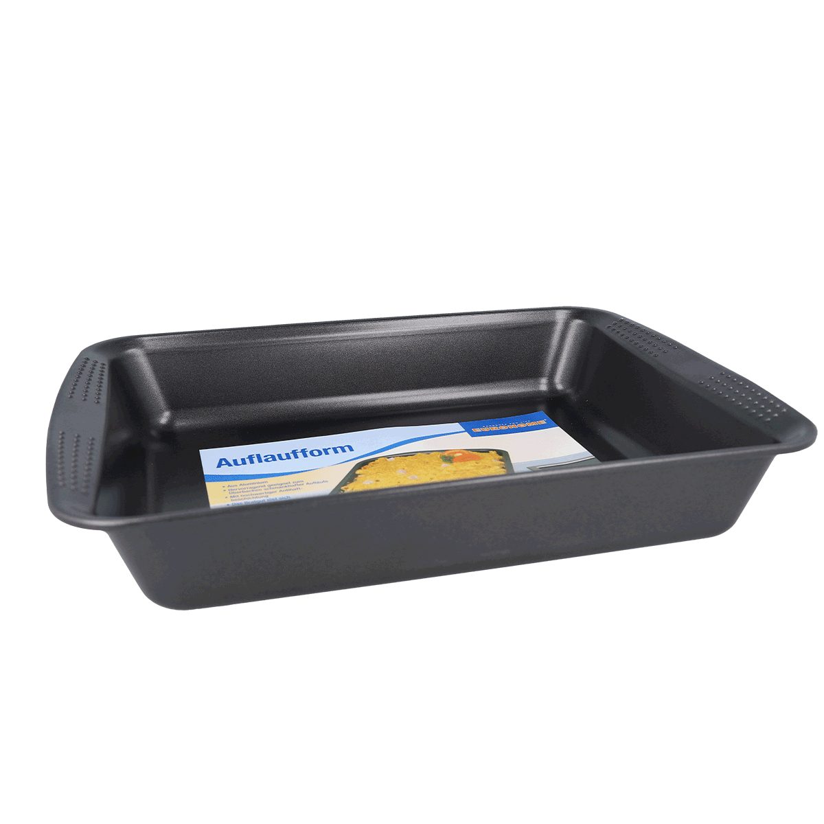 EUROHOME Auflaufform Ofenform hitzebeständig Kuchenform 35 cm mit Antihaftbeschichtung, Karbonstahl, Ofen Backform ofenfest rechteckig