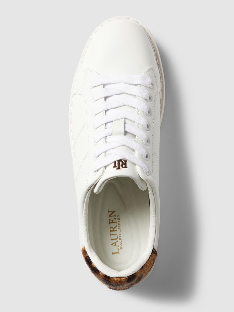 Sneaker mit Logo-Stitching Modell 'ANGELINE' in weiß