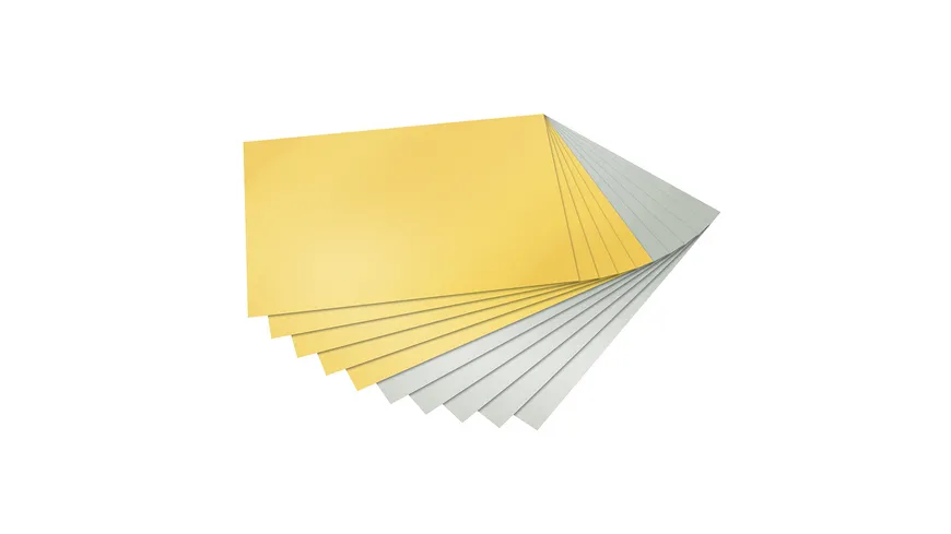 folia Fotokartonblock A4 gold/silber