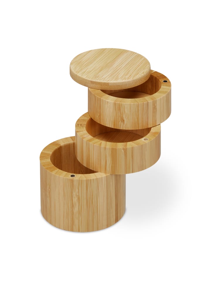relaxdays Salzbehälter in Natur - (H)13 x Ø 9 cm günstig kaufen onesize
