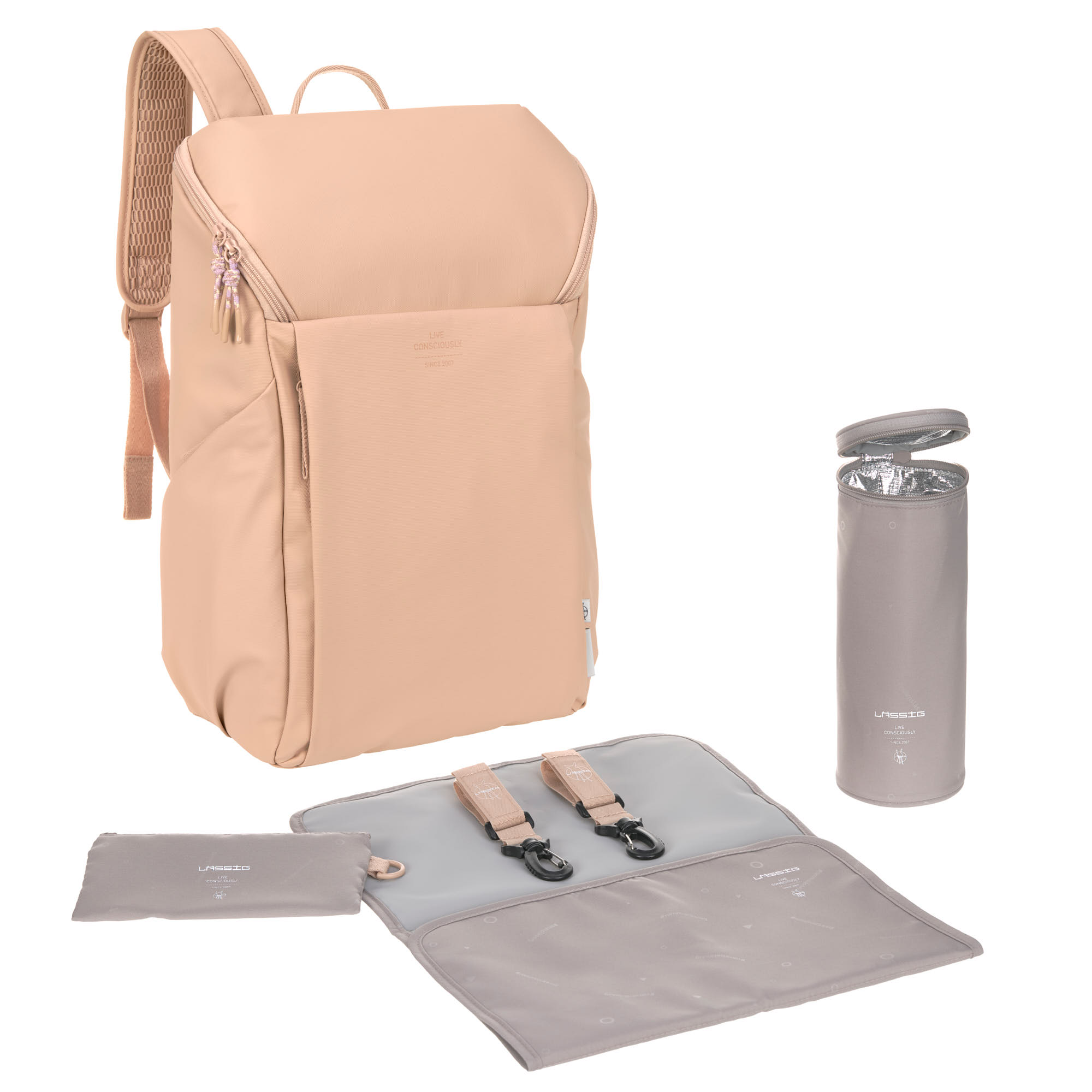 Wickelrucksack - Slender Up Backpack, Braun
