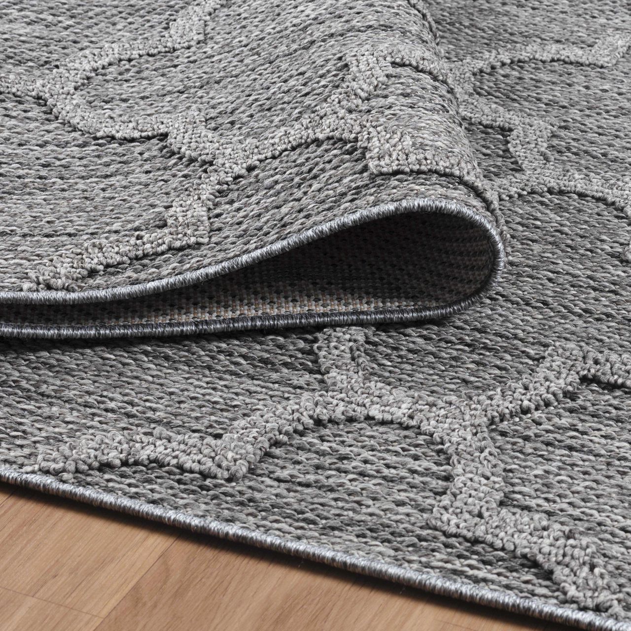 Ayyildiz Teppich, PATARA 4951, GREY, 80 x 250 cm
