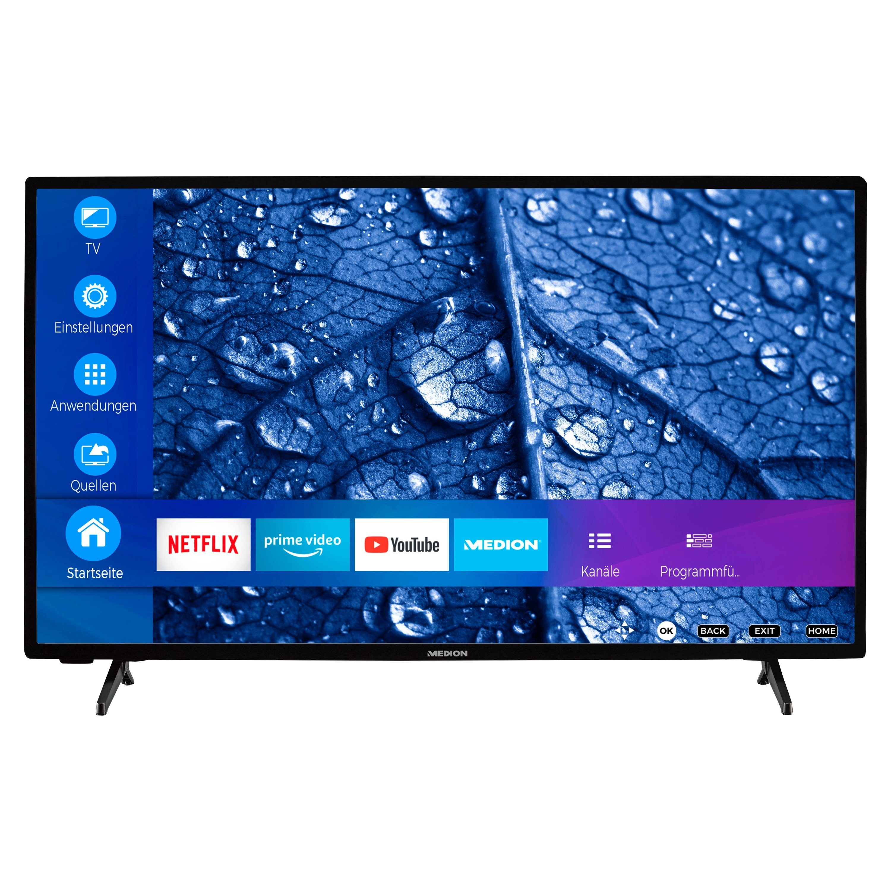 Medion® MD30019 LED-Fernseher (100.3 cm/39.5 Zoll, 1080p Full HD, Smart-TV, Full-HD Display 60Hz, MD30019)