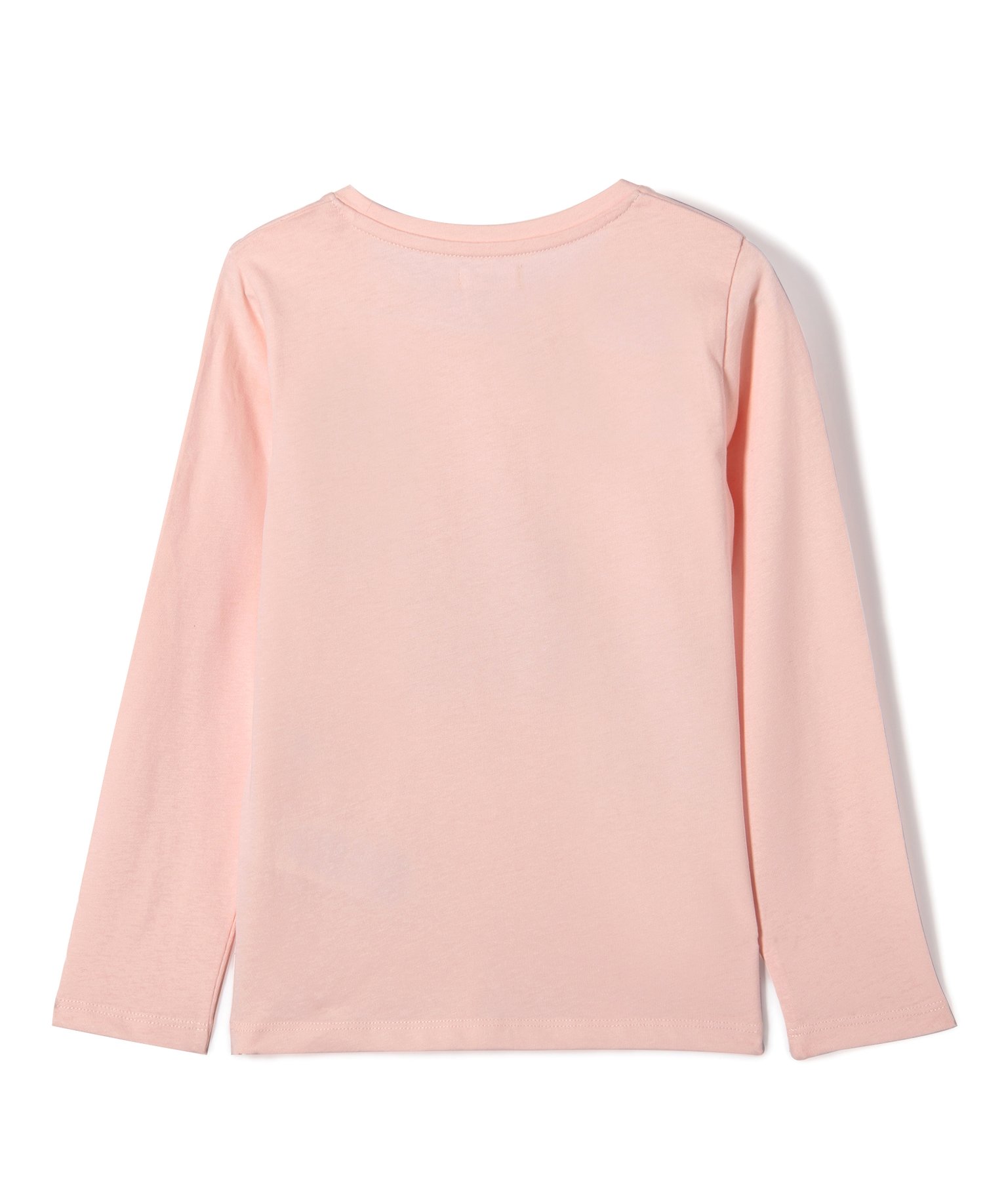 Tee-shirt à manches longues avec inscription fille rose | GEMO