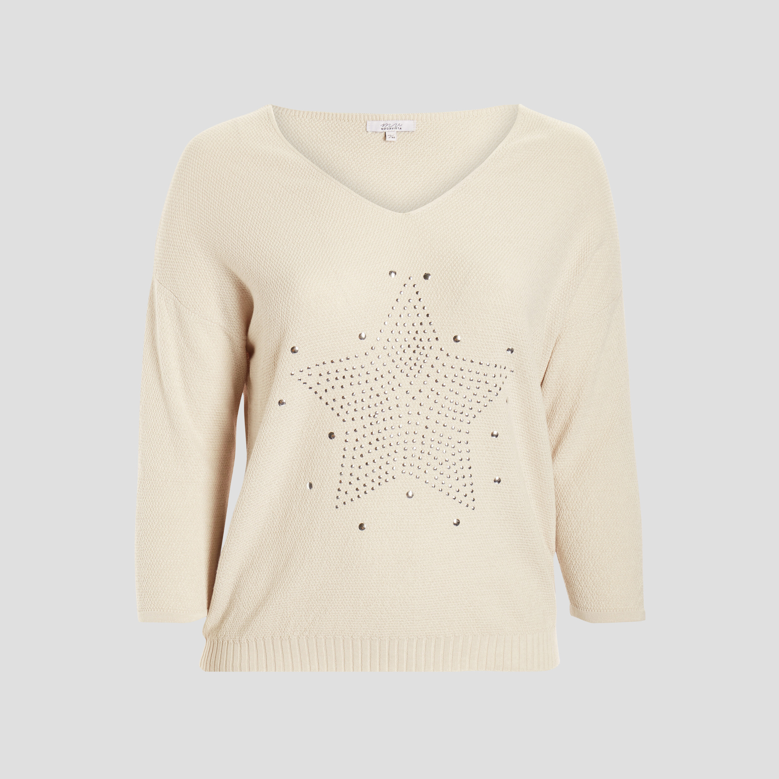 Pull manches 3 4 sable femme grande taille | La Halle