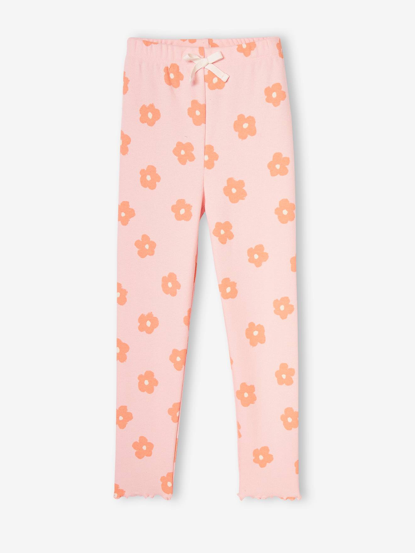 Vertbaudet Mädchen Leggings, gerippt - graugrün