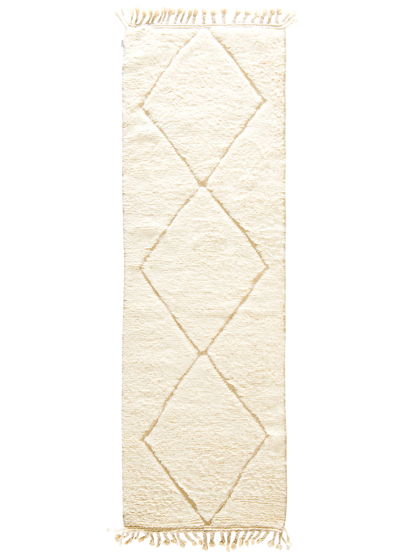 Beni Ourain ca. 87 x 287 cm, Unikat / Einzelstück