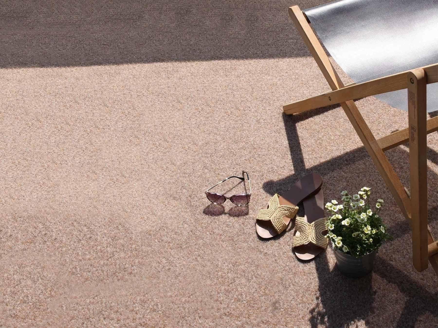 Kunstrasen GREEN, Primaflor-Ideen in Textil, rechteckig, Höhe: 7,5 mm, Rasenteppich, beige, mit Noppen
