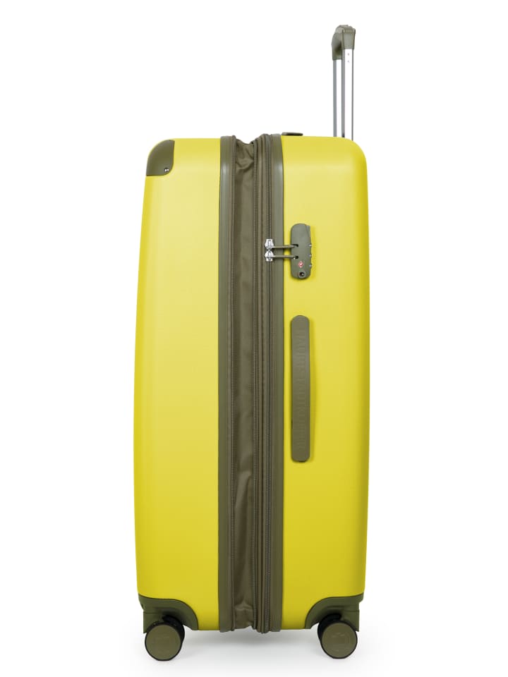 Hauptstadtkoffer Spree - Großer Koffer erweiterbar XL Trolley Aufgabegepäck, TSA, in Lemon günstig kaufen L