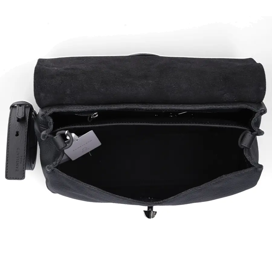 Zanellato - Handtasche POSTINA S PURA Kalbsleder - schwarz