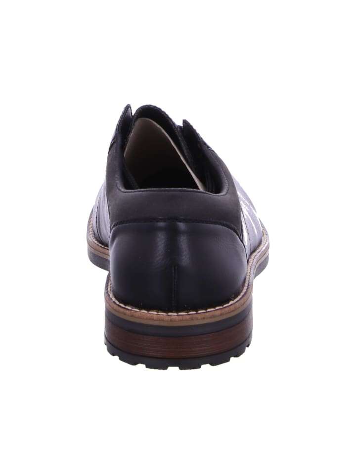 rieker Schnürschuh in schwarz günstig kaufen