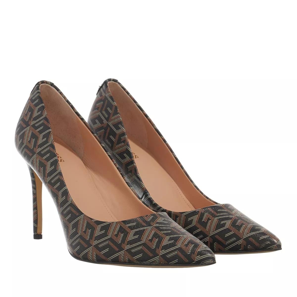 GUESS Modische Pumps schwarz Pumps Piera, Schwarz-Braun