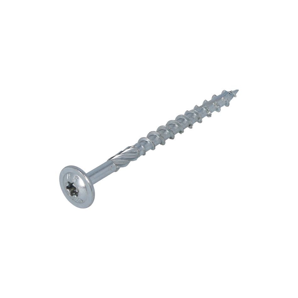 Proftec 5212.01.51001 Tornillo para construcción en madera VZ TK + Punta de corte TX-30 6,0 x 140/80 mm - 50 unidades