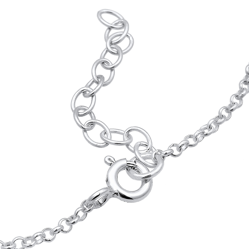 Elli Elli Bracelet Femme Plaquettes et Cristaux en Argent Sterling 925 Bracelet