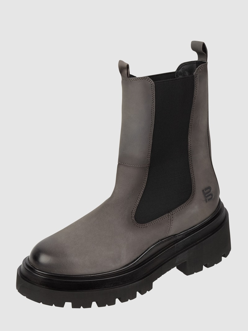 Chelsea Boots aus Leder Modell 'Rahel Evo' in mittelgrau