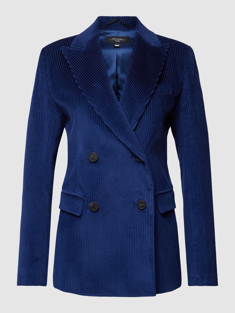 Blazer in Cord-Optik Modell 'KATANGA' in blau