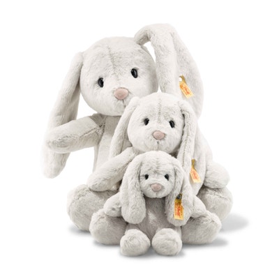 Hoppie Hase, 28 cm, hellgrau