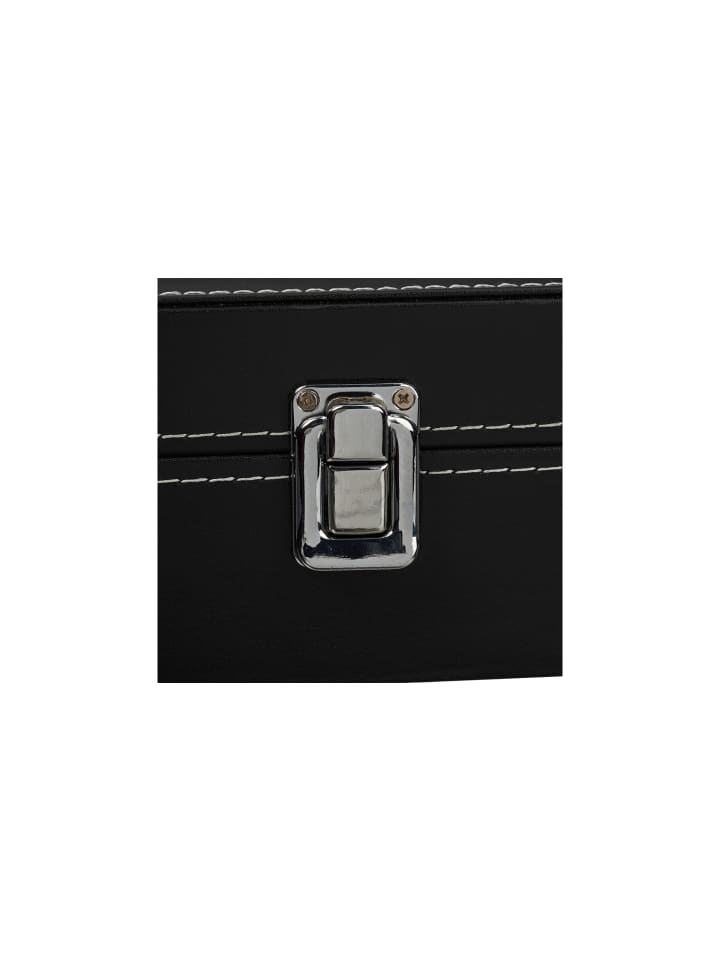 relaxdays Brillenbox in Schwarz - (B)33,5 x (H)8,5 x (T)24,5 cm günstig kaufen onesize