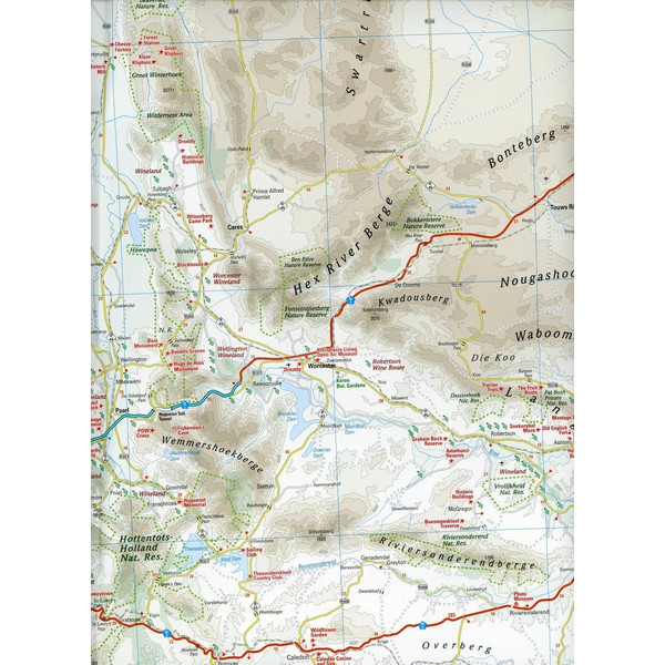 Reise Know-How Landkarte Südafrika Kapregion 1 : 500.000 - Straßenkarte
