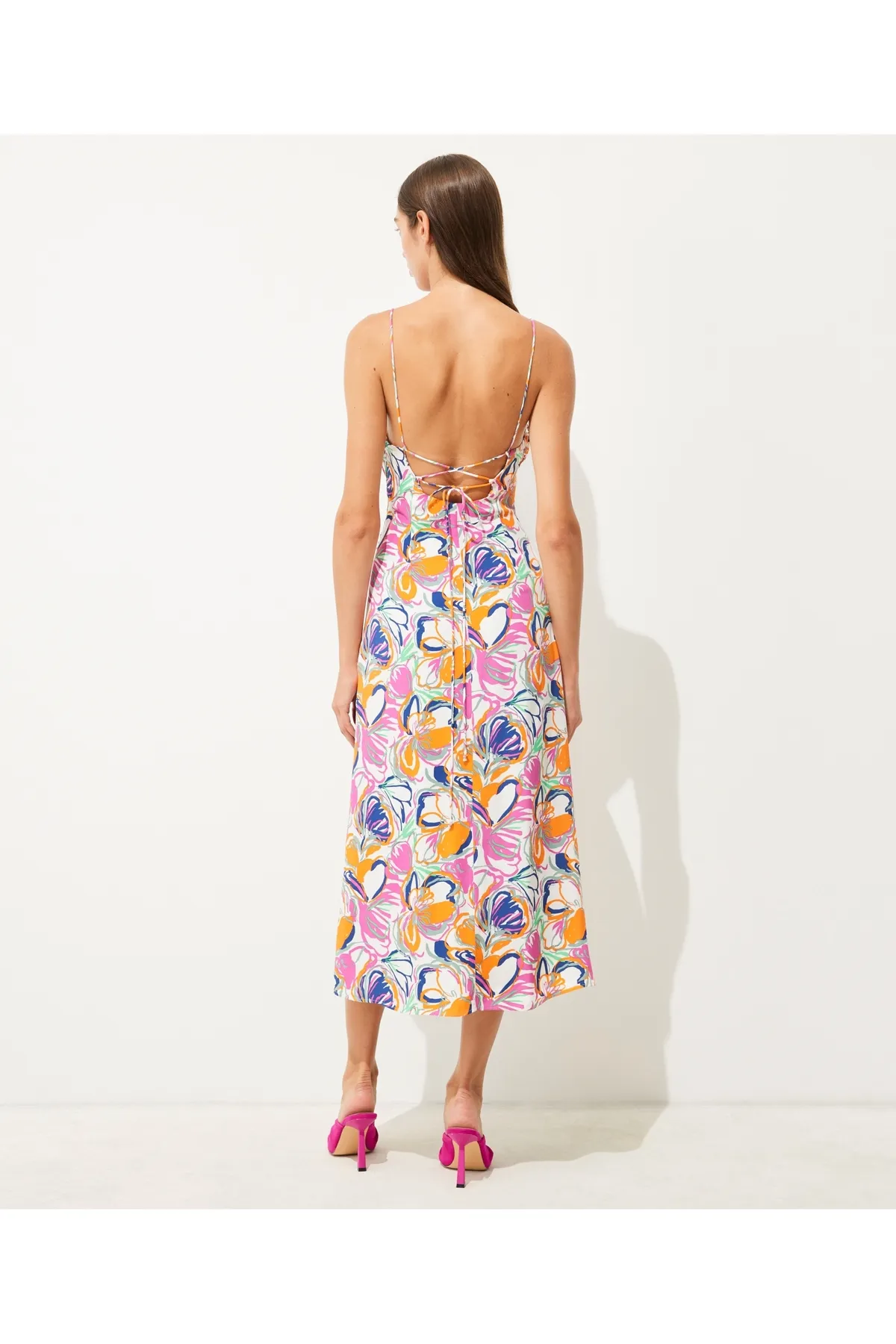 İpekyol  Trägerkleid mit Mustermix