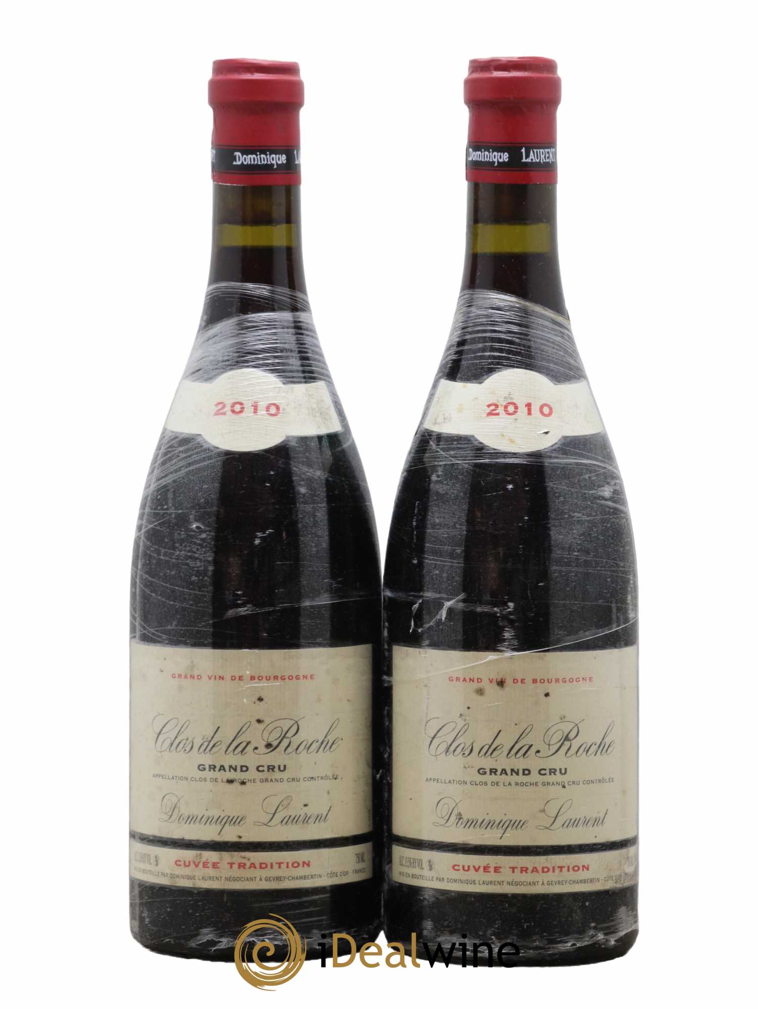 Clos de la Roche Grand Cru Cuvée Tradition Dominique Laurent  2010 - Lot de 2 Bouteilles