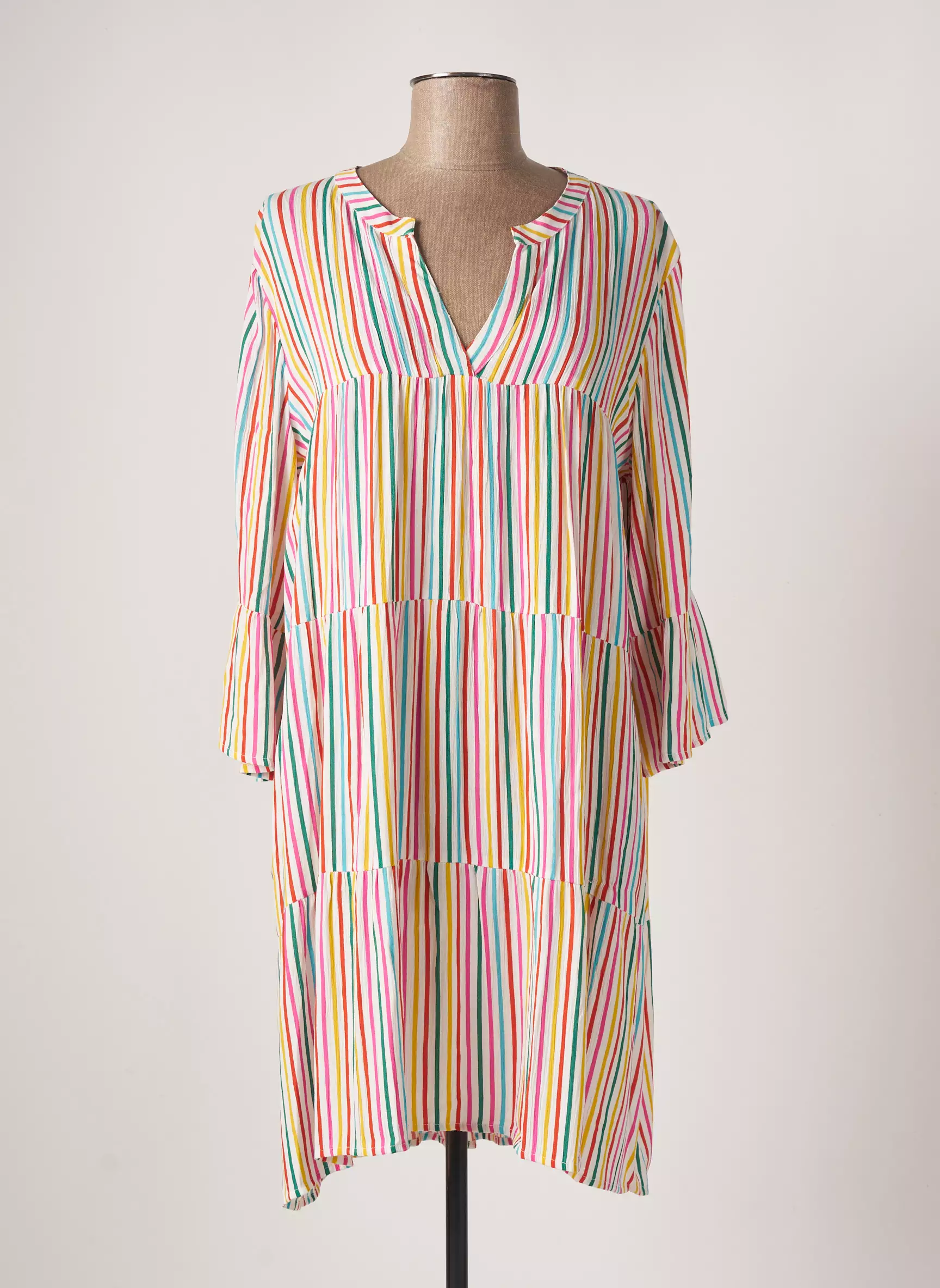 Senoretta Robes Mi Longues Femme couleur blanc