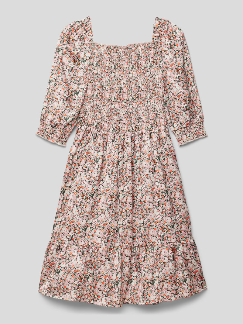 Blusenkleid mit Allover-Muster in offwhite