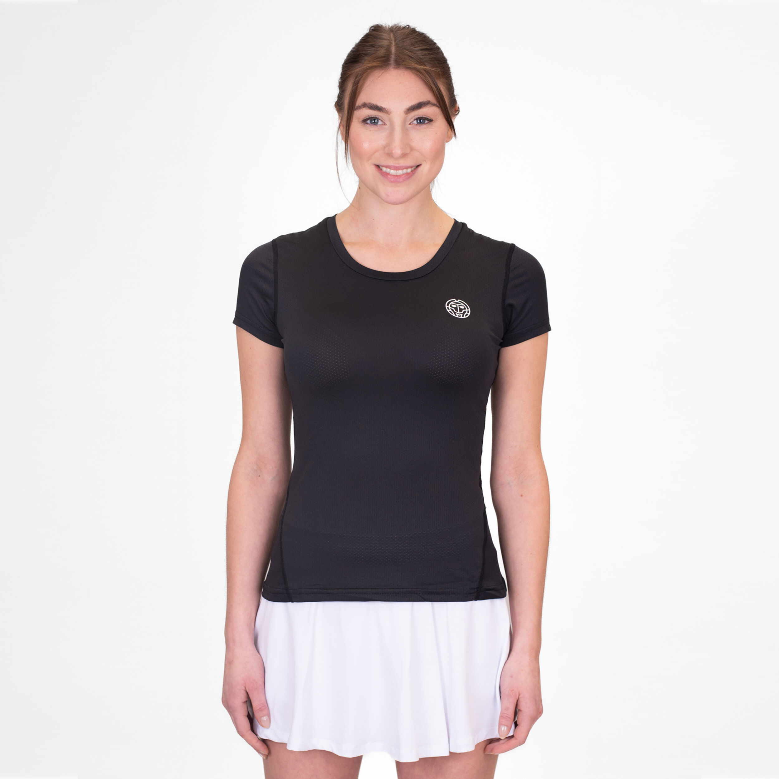 Crew T-Shirt Damen - Schwarz