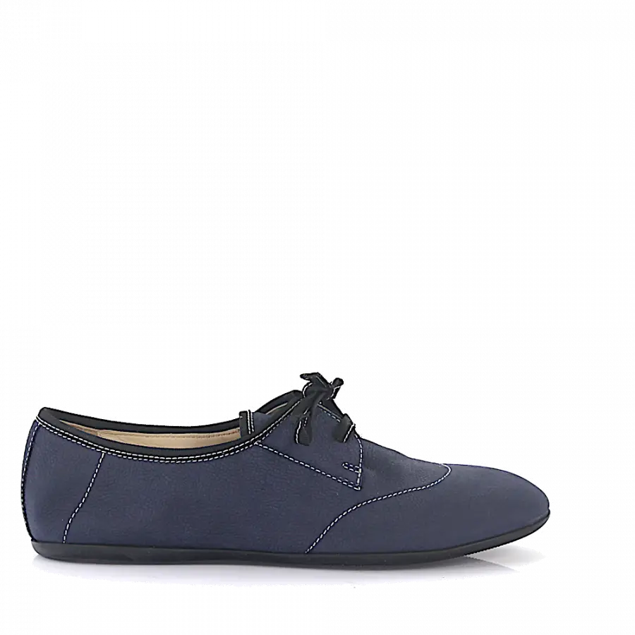 AGL Attilio Giusti Leombruni - Schnürer D519008 Veloursleder - blau