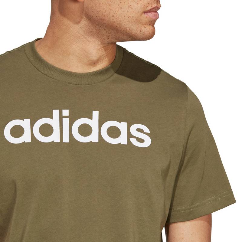 adidas ESSENTIALS LINEAR EMBROIDERED LOGO T-Shirt Herren