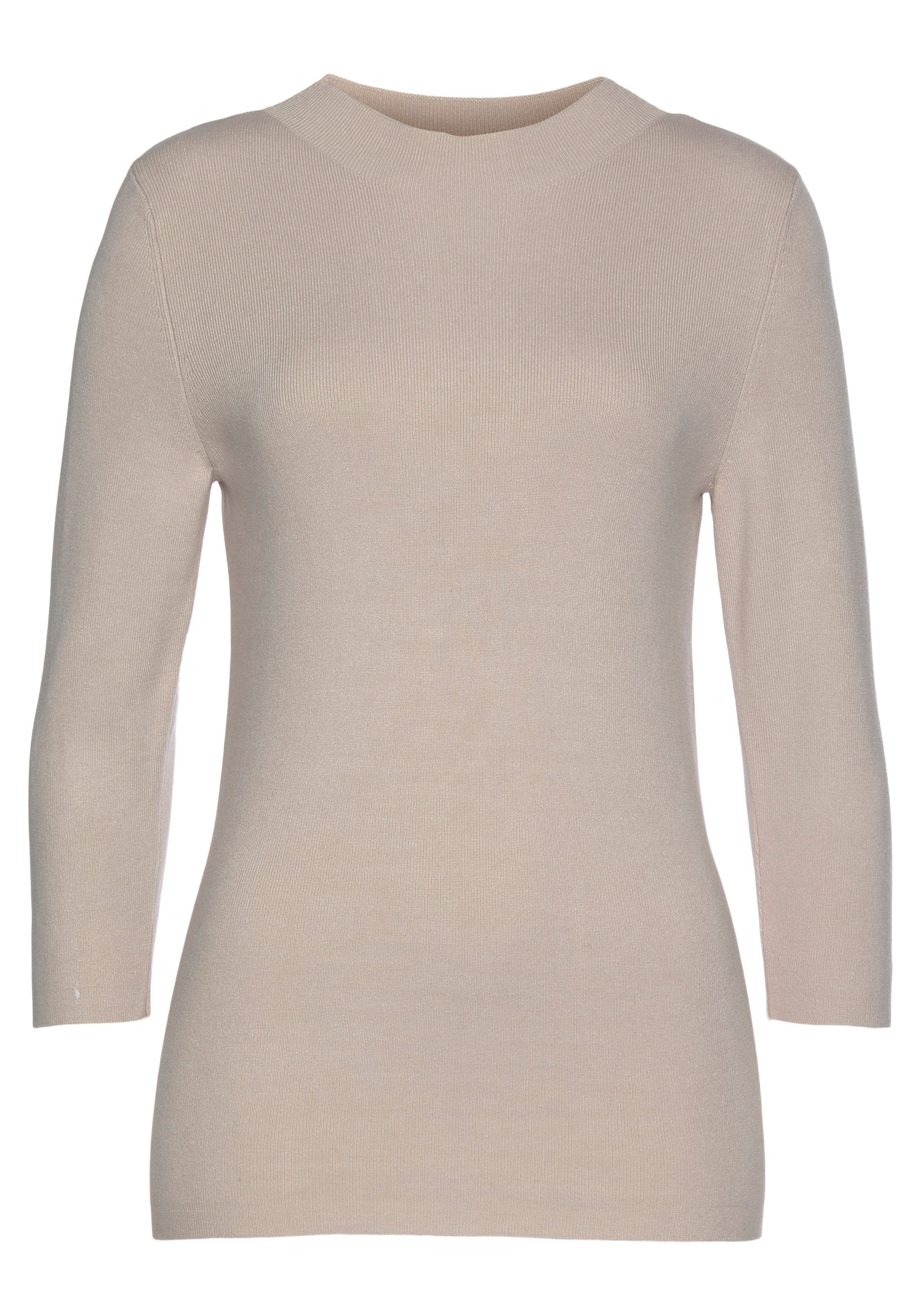 LASCANA 3/4 Arm-Pullover in leichter Strickqualität
