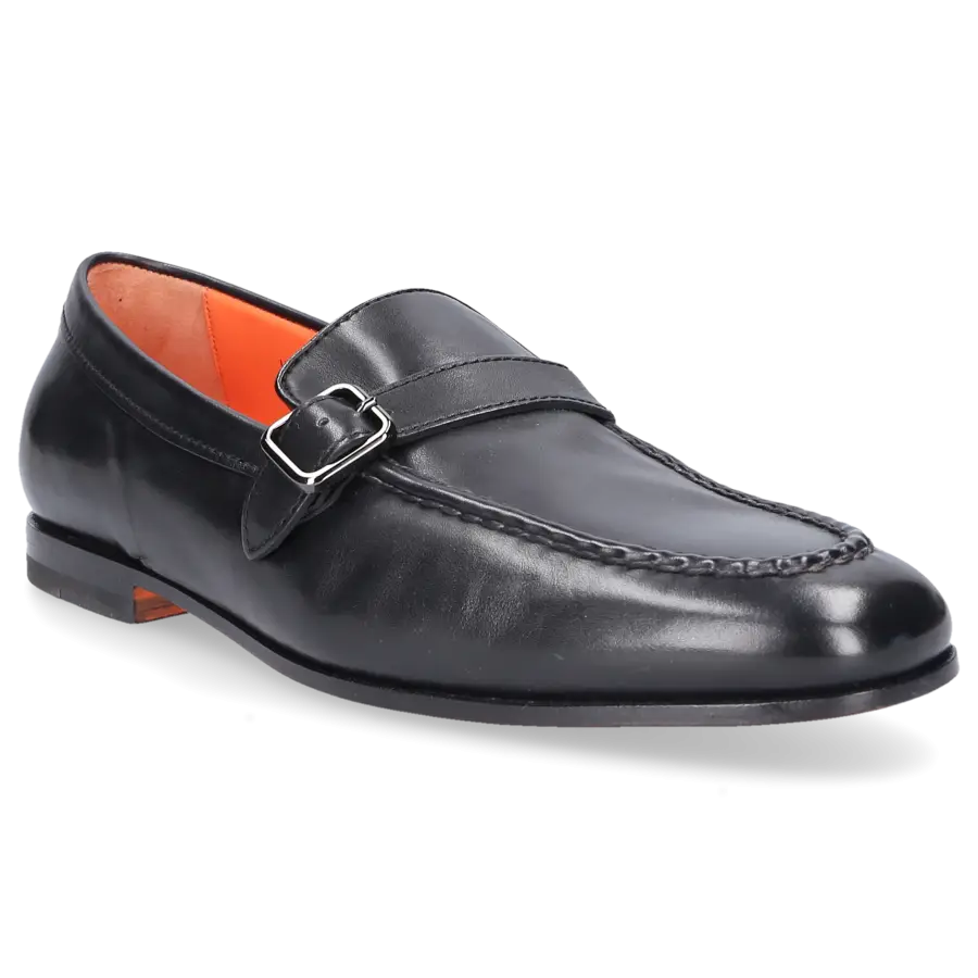 Santoni - Loafer 18005 Kalbsleder - schwarz