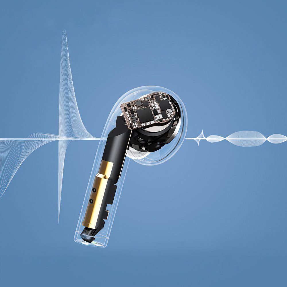 Mutoy Bluetooth Kopfhörer, Kopfhörer Kabellos Bluetooth 5.0 Noise Cancelling In-Ear-Kopfhörer (True Wireless, Touch Control, IP6 Wasserdichte, 30 Stunden Spielzeit)
