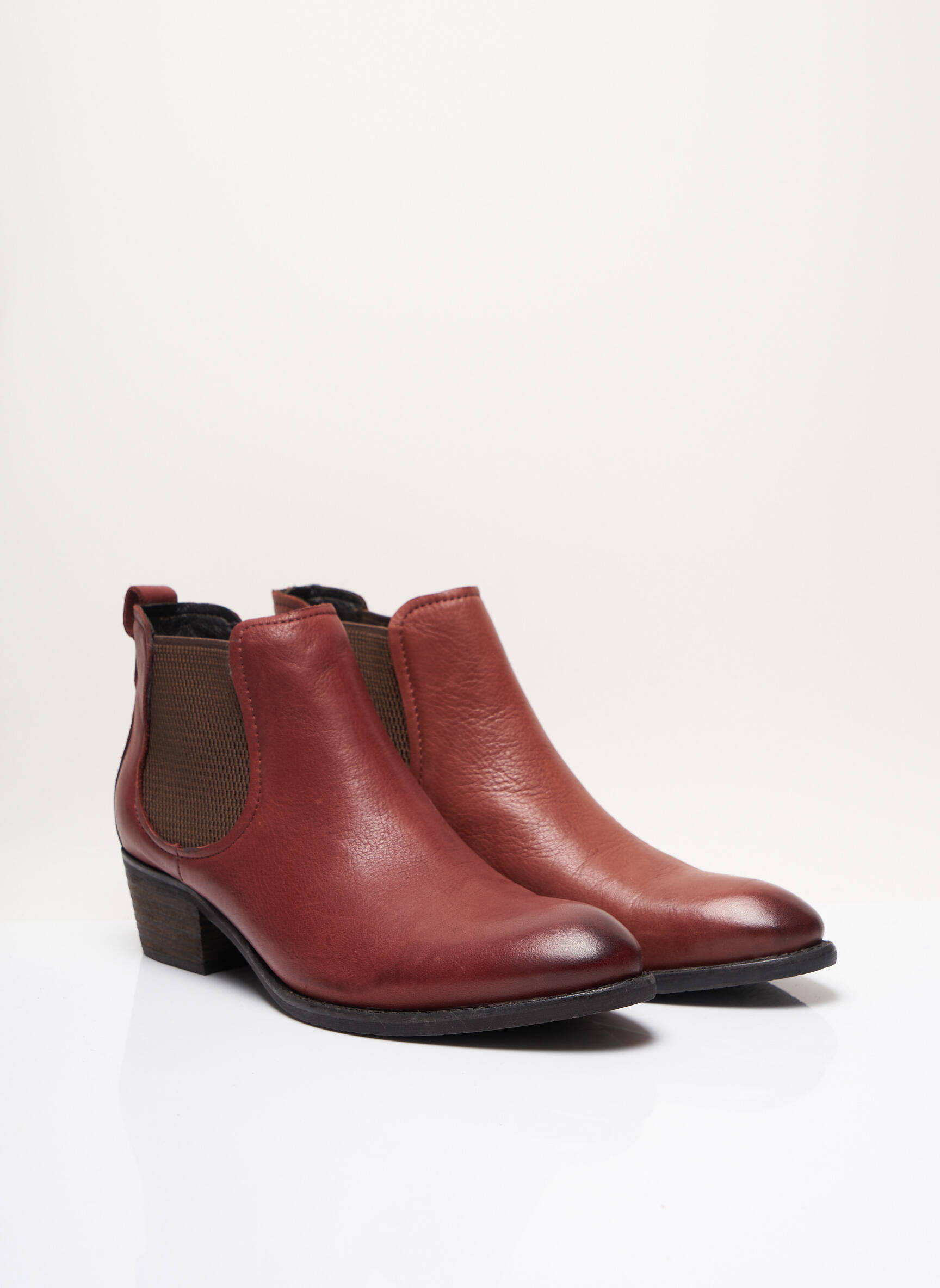 Un Matin D Ete Bottines Femme couleur rouge