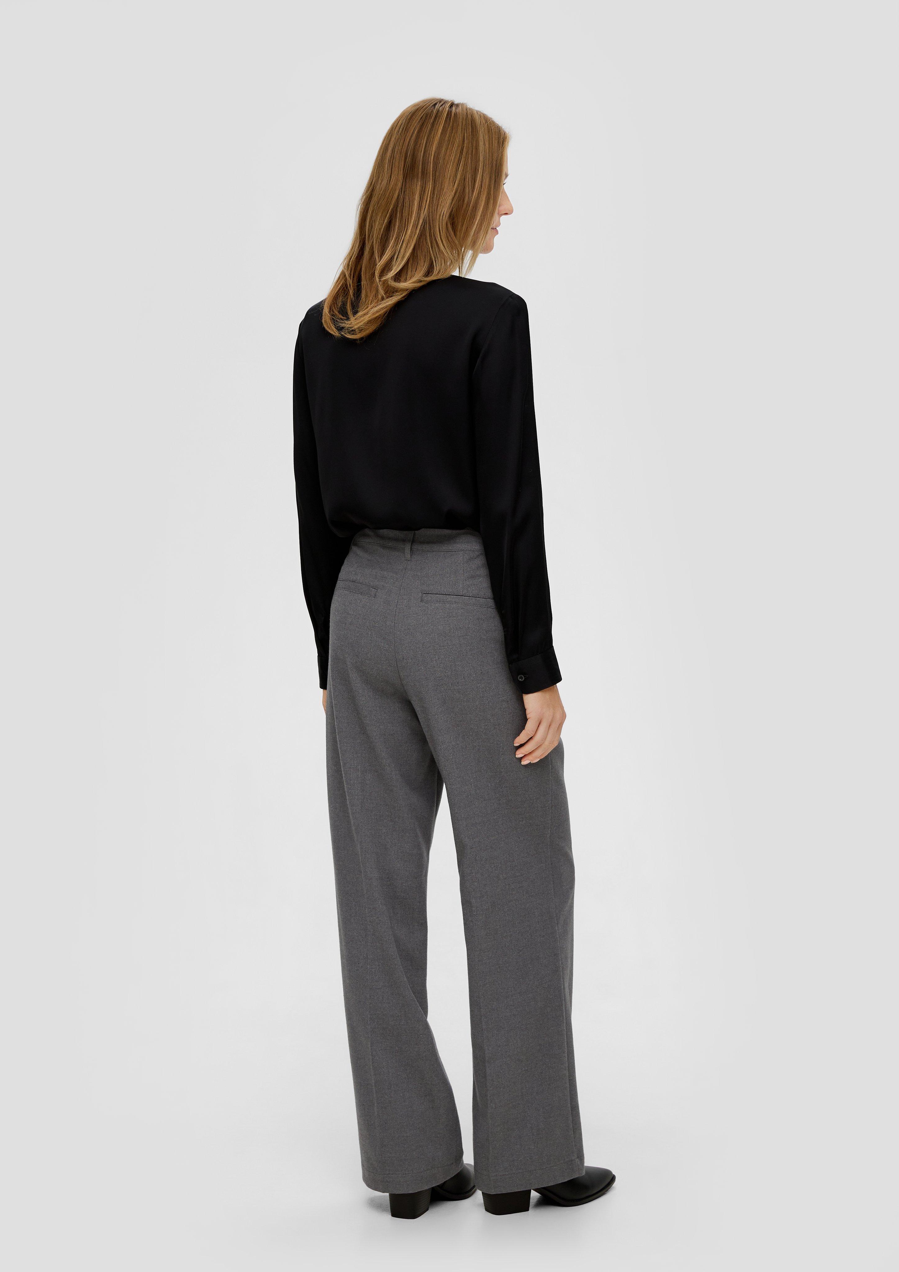 Regular: Twillhose mit Wide Leg  2139068-9722