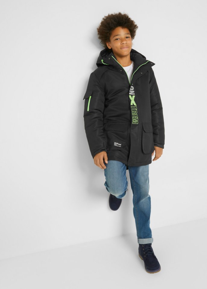 Jungen Winterjacke mit Kapuze