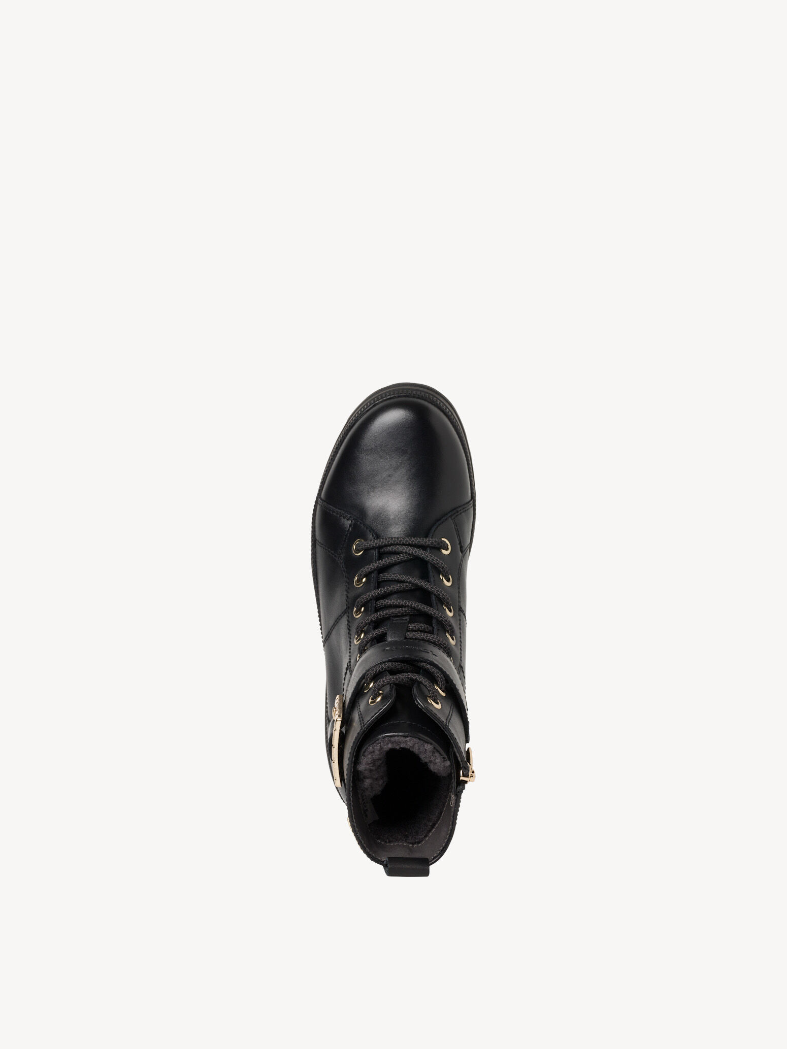 Bottine en cuir - noir