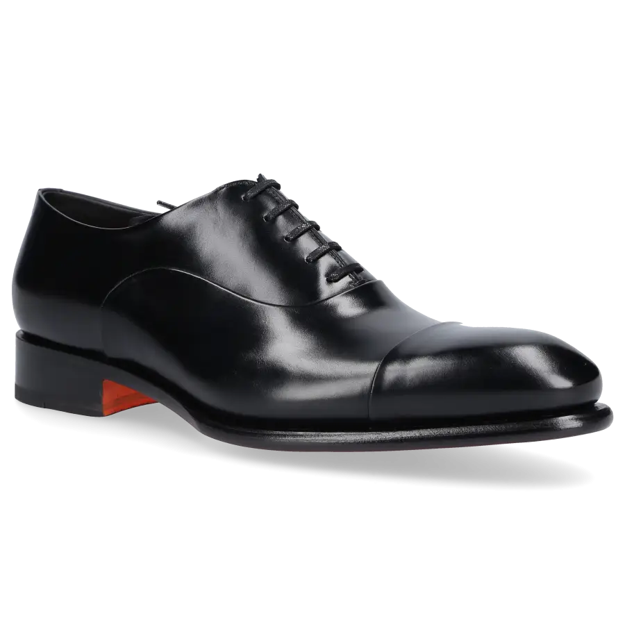 Santoni - Businessschuhe Oxford 12621 Kalbsleder - schwarz