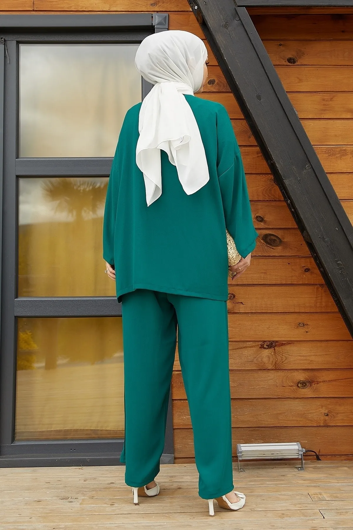 InStyle  Lika Oversize-Anzug mit Jacke – Smaragdgrün