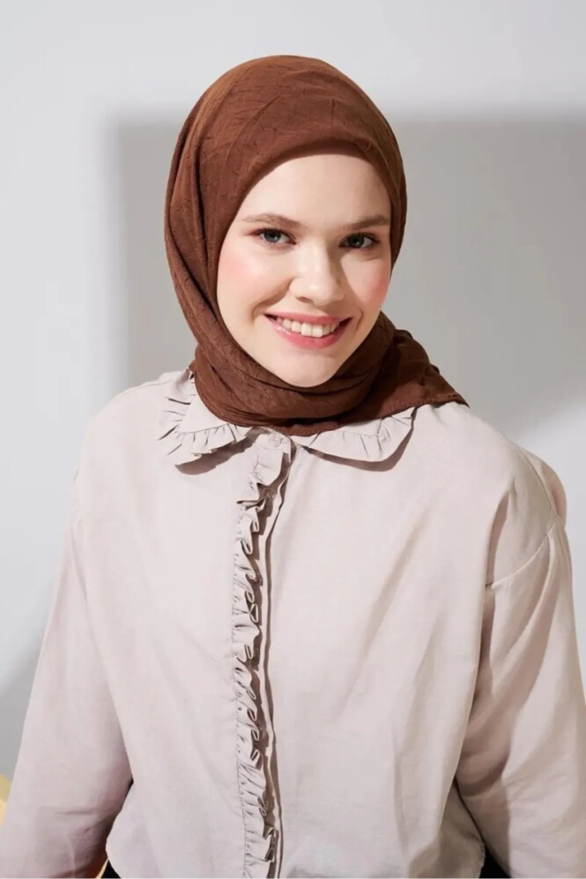 SOYTEMİZ  Hijab Damen Bio-Bambusschal Schal Acıkahve