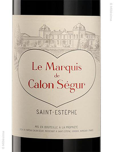 Le Marquis de Calon Ségur 2020