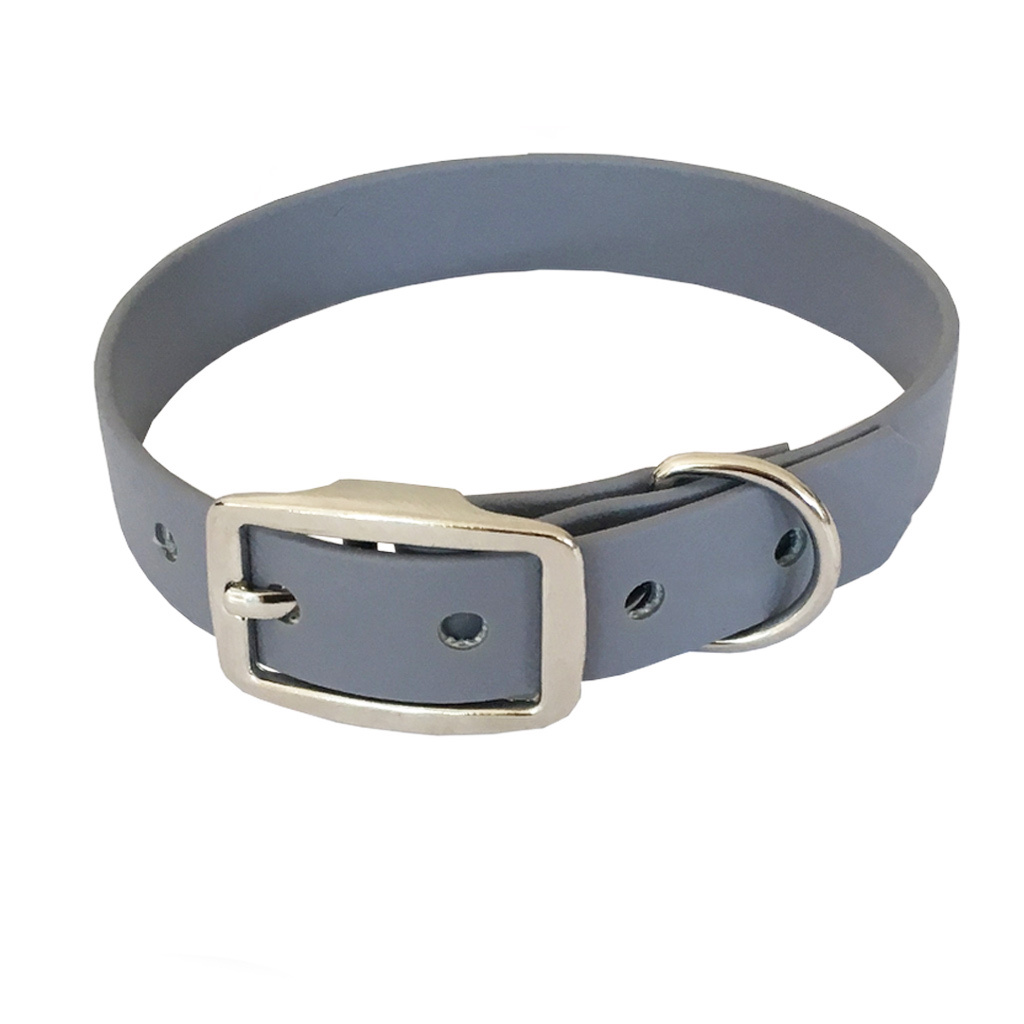 bio-leine Hundehalsbänder bio-leine 21-30cm HU Biothane Halsband hellgrau 46 cm, 56 cm