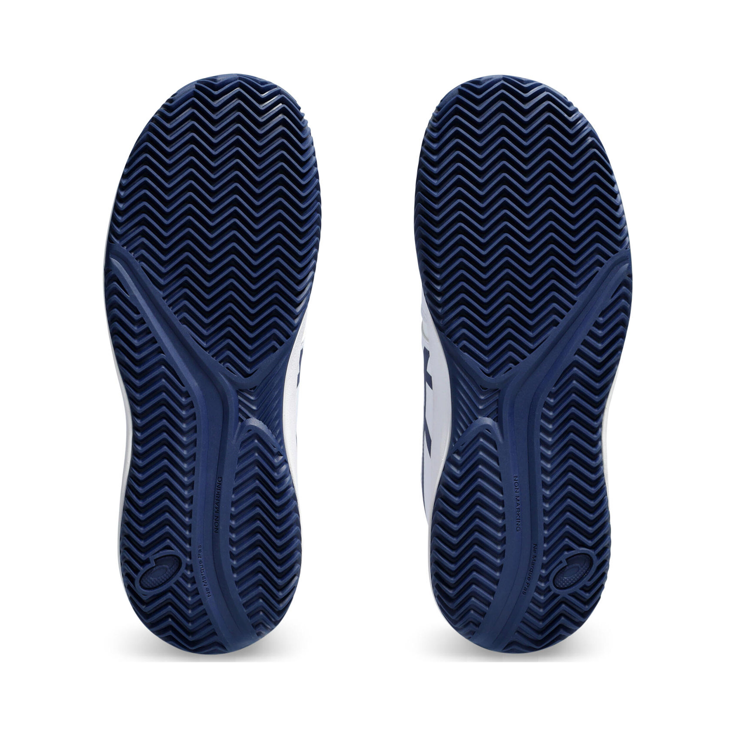 Gel-Resolution 9 GS Sandplatzschuh Kinder - Weiß, Dunkelblau
