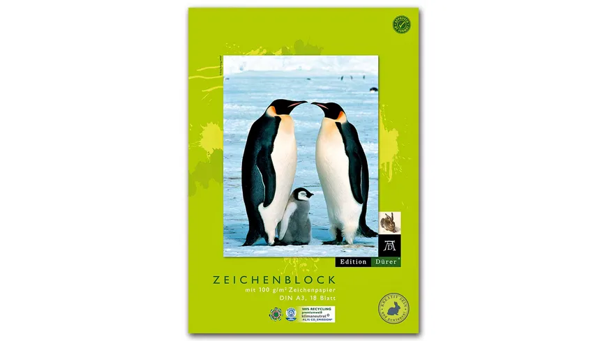 Edition Dürer Zeichenblock recycling A3 18 Blatt
