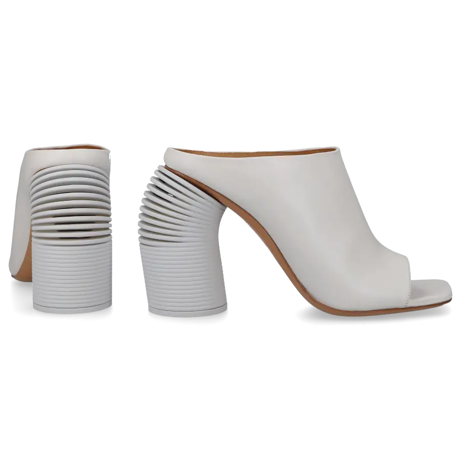 Off-White - Pantoletten SPRING Nappaleder - weiß